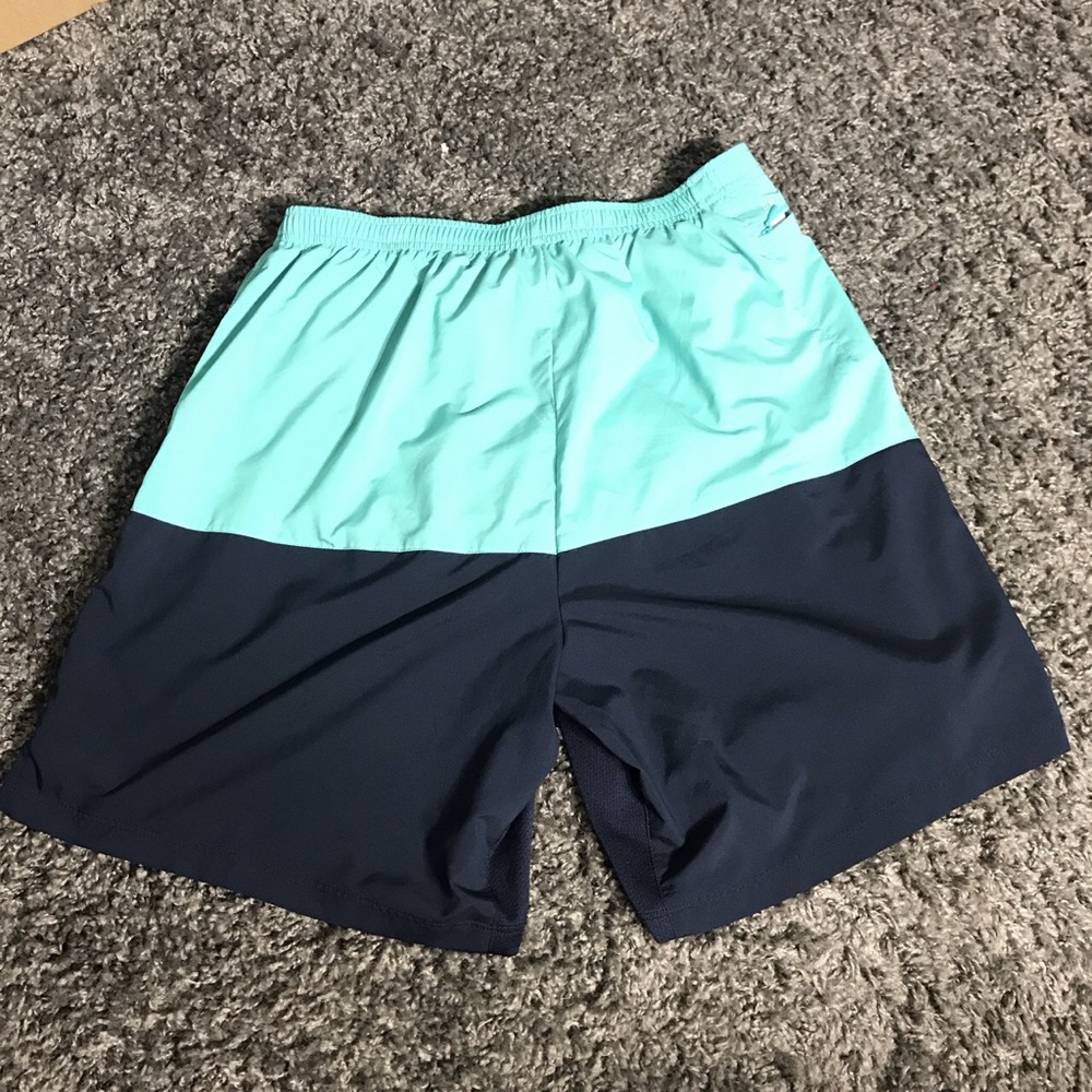 Nike mint and blue running shorts - Picture 2 of 4